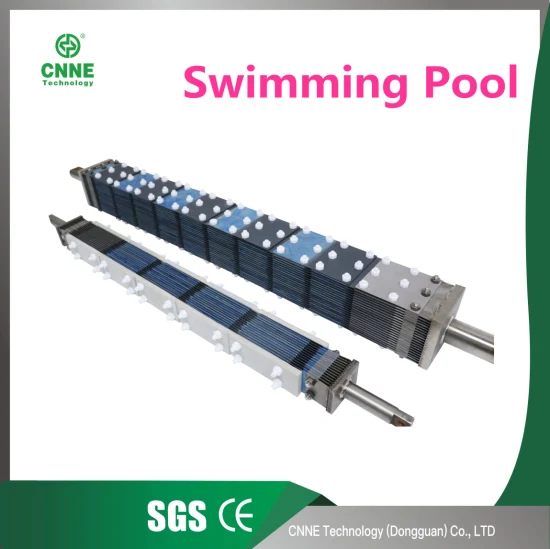 Anodo in titanio prodotto professionalmente per il trattamento dell'acqua della piscina